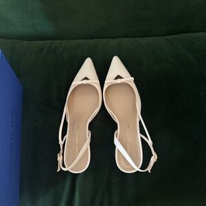 Brand New Stuart Weitzman Women's Tully Slingback Heels in Cream